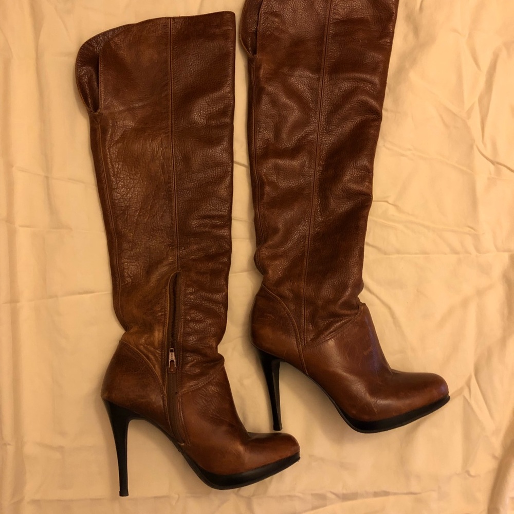 Cathy Jean Cognac boots
